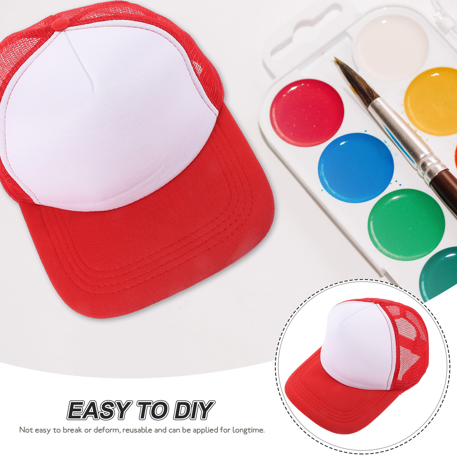 10Pcs Blank Baseball Hats Mesh - Hat Sublimation Blank ulasan dan harga